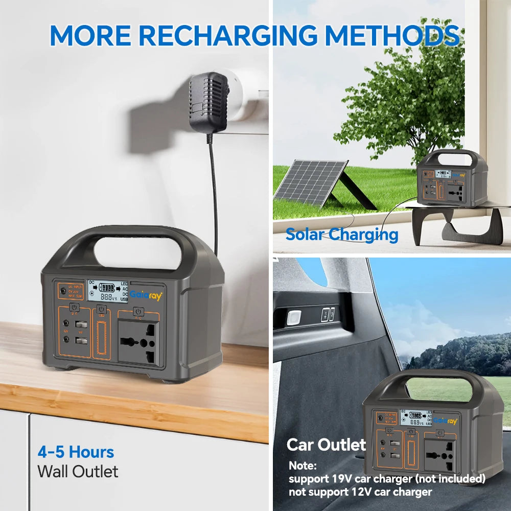 Estación de energía portátil de 100 W, 24 000 mAh 110 V, para exteriores, camping y viajes.