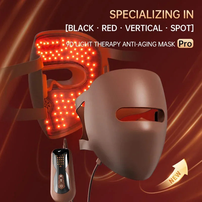 Máscara LED 4D de Silicona 320 Luces – Fototerapia para Rejuvenecer, Reafirmar y Purificar la Piel