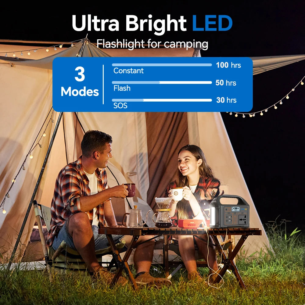 Estación de energía portátil de 100 W, 24 000 mAh 110 V, para exteriores, camping y viajes.